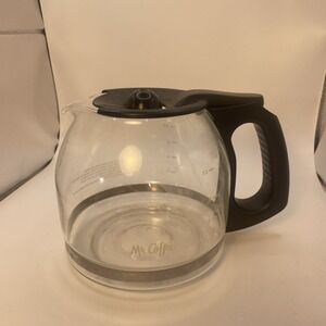 12-Cup Replacement Coffee Carafe‎ Compatible with Mr. Coffee Maker Pot - Black